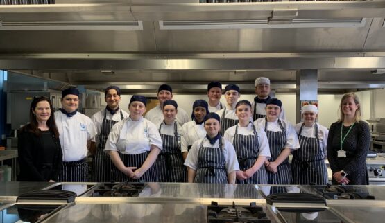 Leicester College training kitchen re-open…